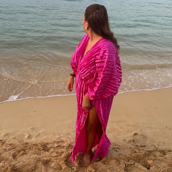 L’IDÉE WOMAN De Luxe Pleated Gown - bright pink - Picture 5 of 5